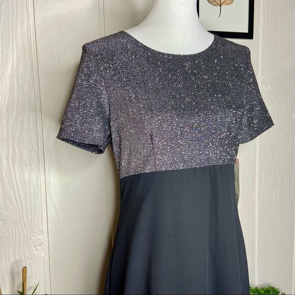 NWT Onyx Nite by Wendye Chaitin Sparkle Dress (Size 12) - Picture 4 of 8